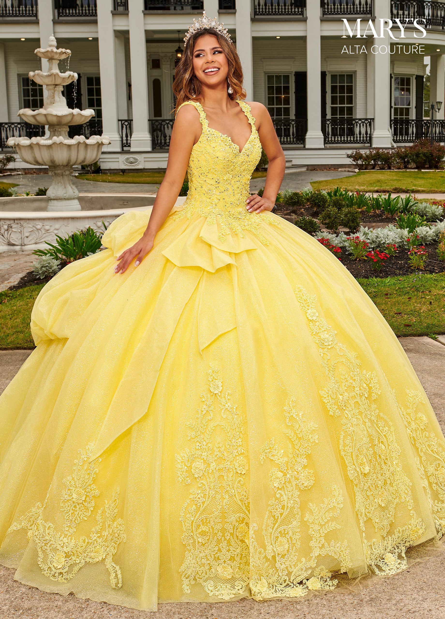 Mary s Bridal Quinceanera Dresses Alta Couture Sweet 15 Ball Gowns Tagged Yellow ABC Fashion