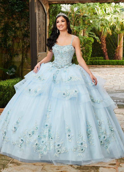 3D Floral Quinceanera Dress by Mary's Bridal MQ2124 – ABC Fashion