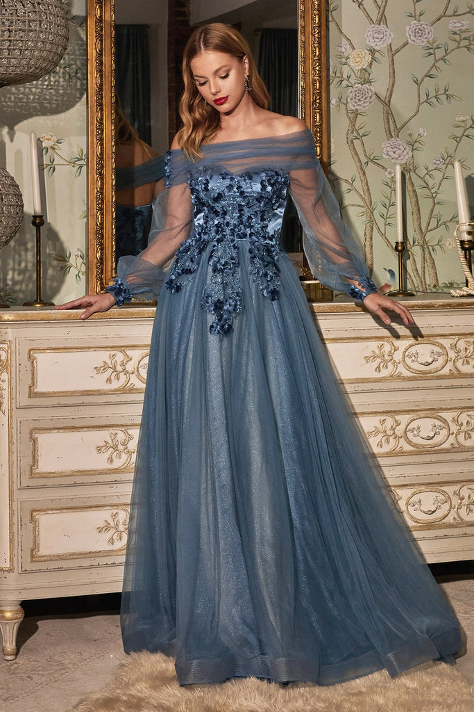 3D Floral Corset Gown by Cinderella Divine CD962 – ABC Fashion