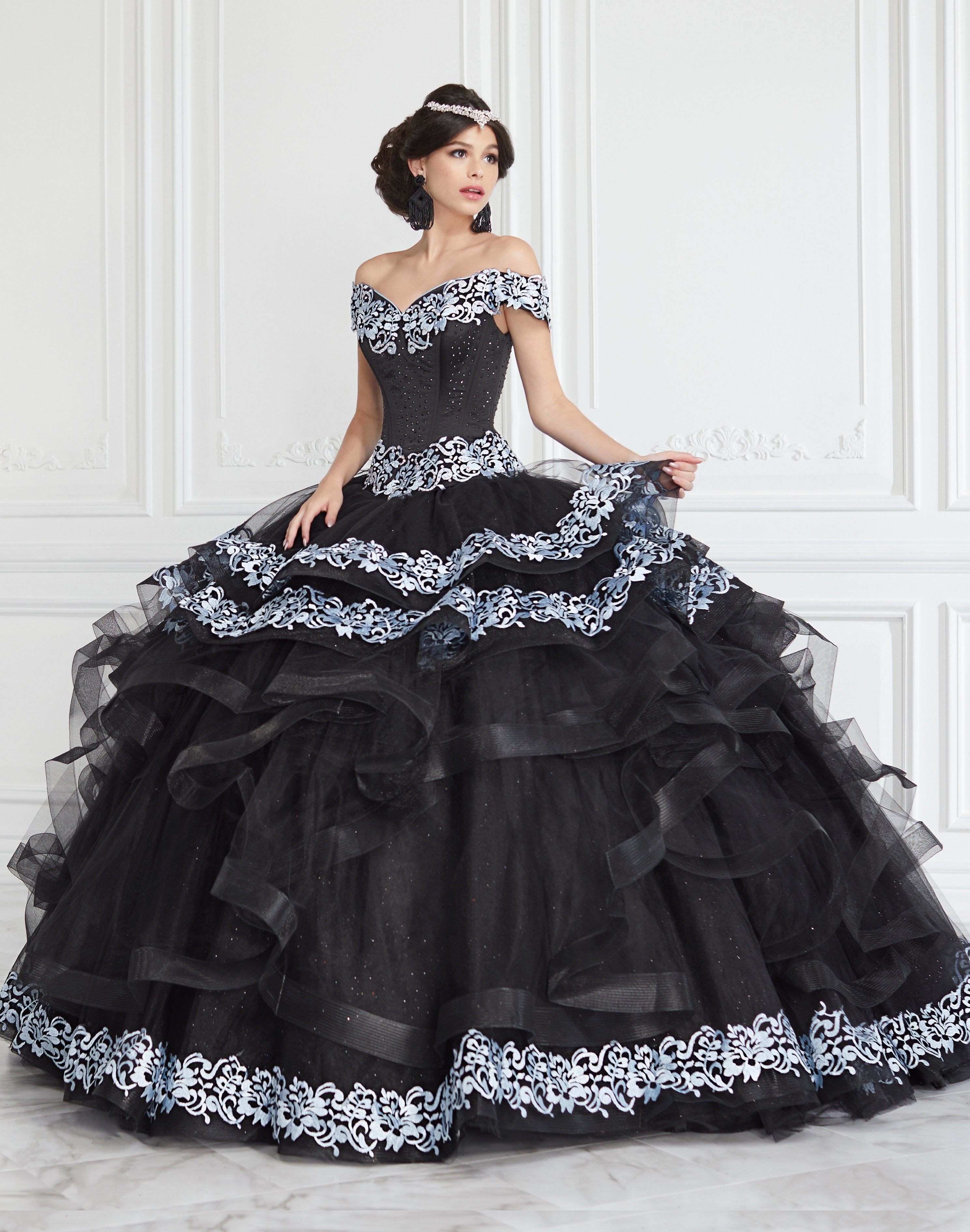 mexican royal blue quince dresses