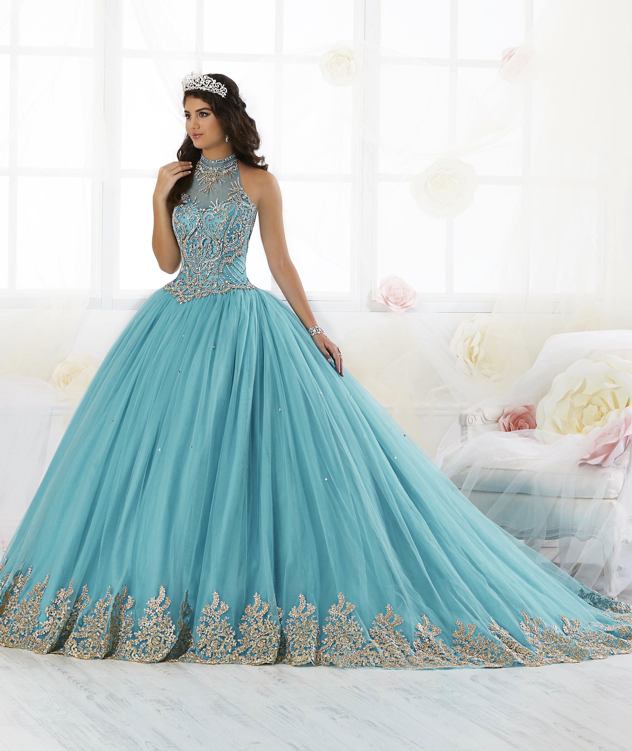 Turquoise and Silver Quince Dresses