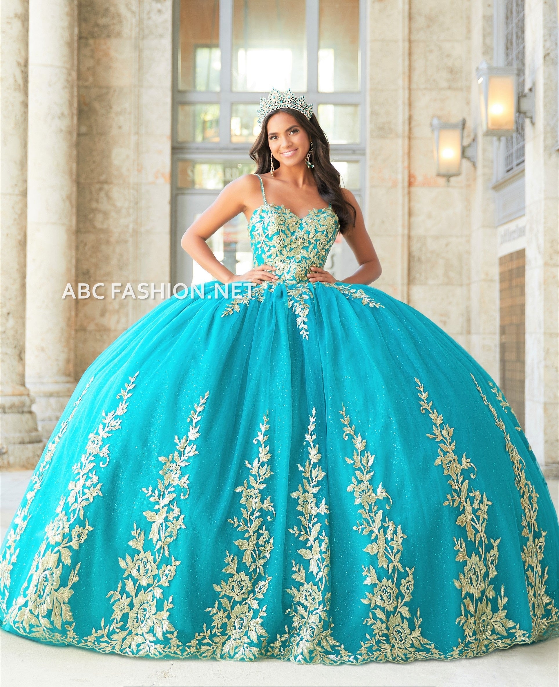 Turquoise and Silver Quince Dresses