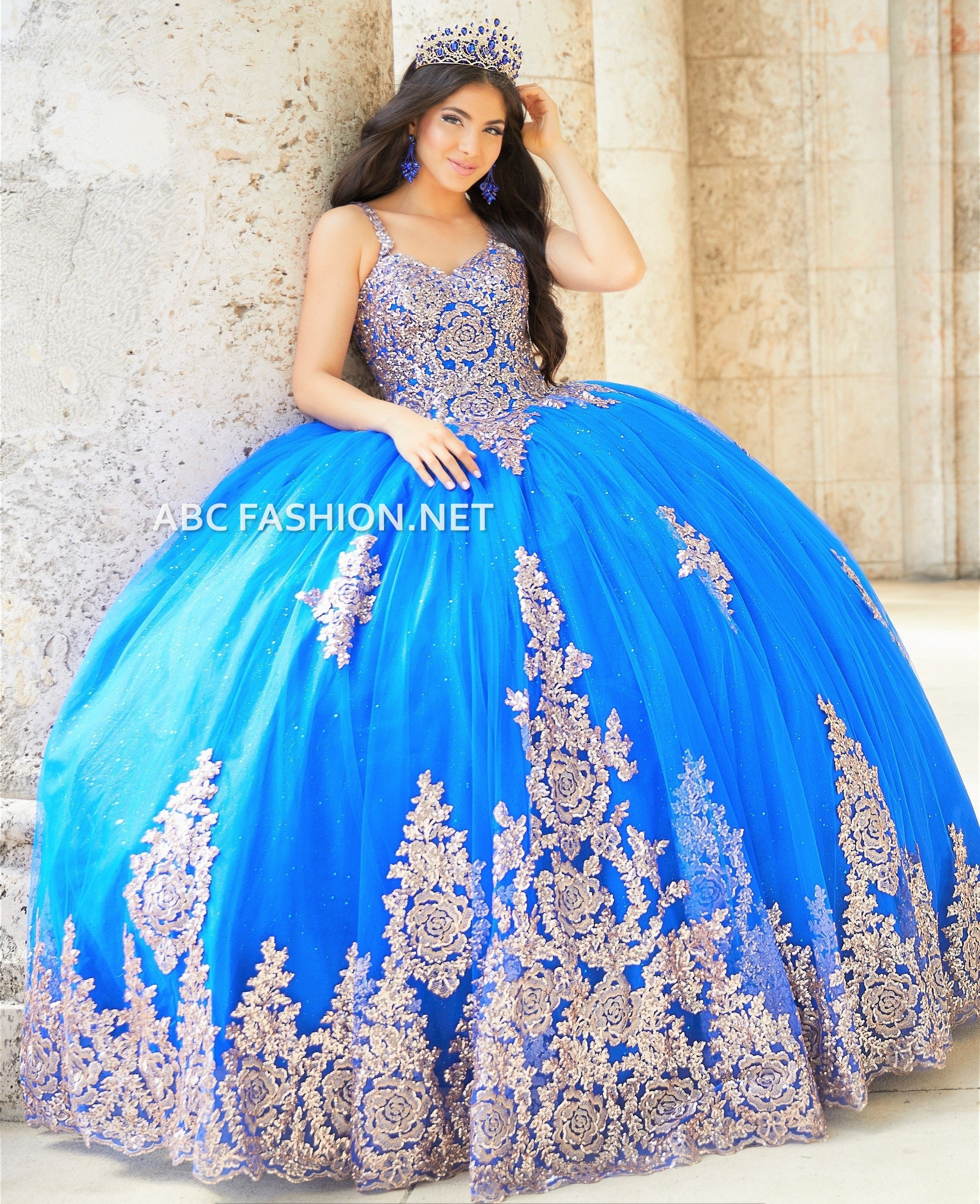 Cape Sleeve Quinceanera Dress by House of Wu 26028C – ABC Fashion