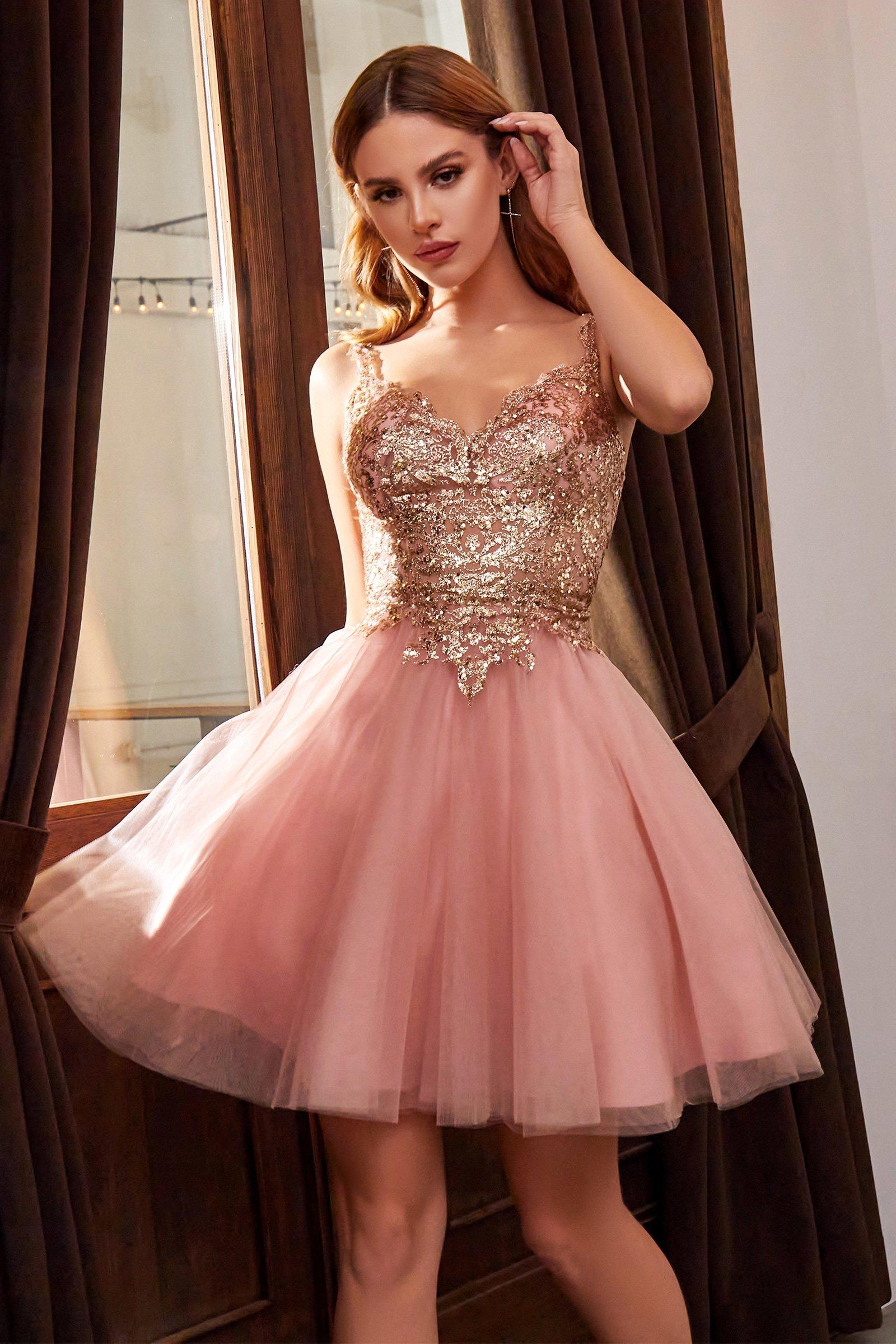 short cinderella prom dress