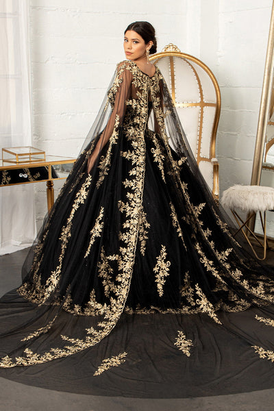 Ball best sale gown cape