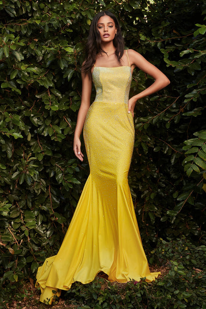 Plus Size Corset Satin Gown by Cinderella Divine 7484C – ABC Fashion