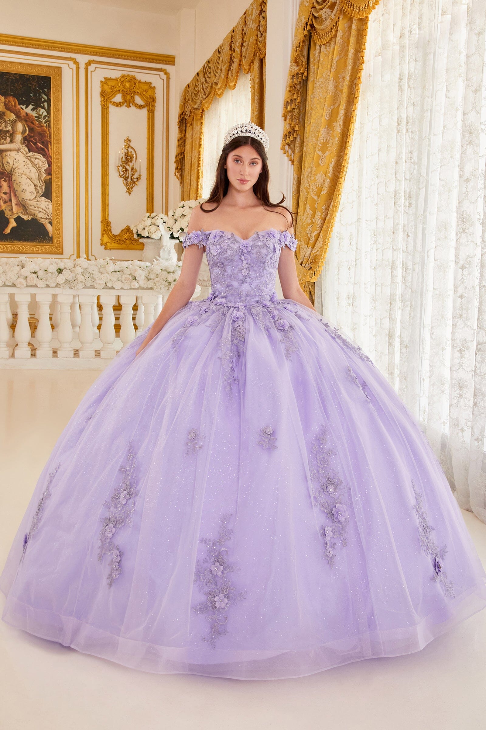 quinceanera dress purple with black