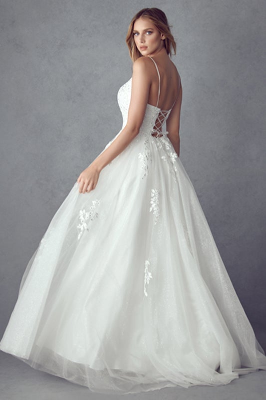 Simonetta floral-appliqué tulle overlay dress - White