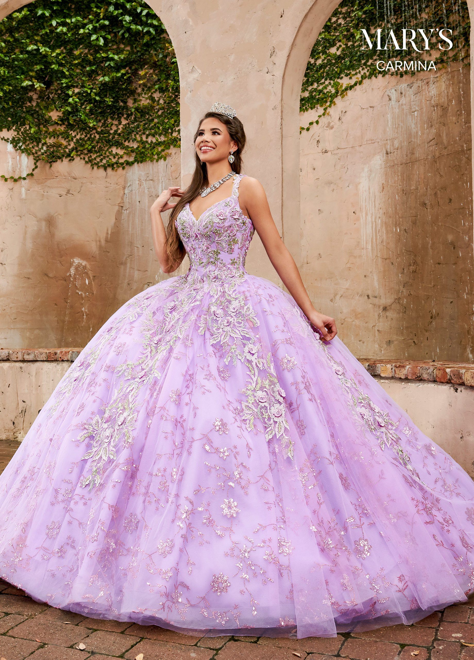 purple silver quinceanera dresses