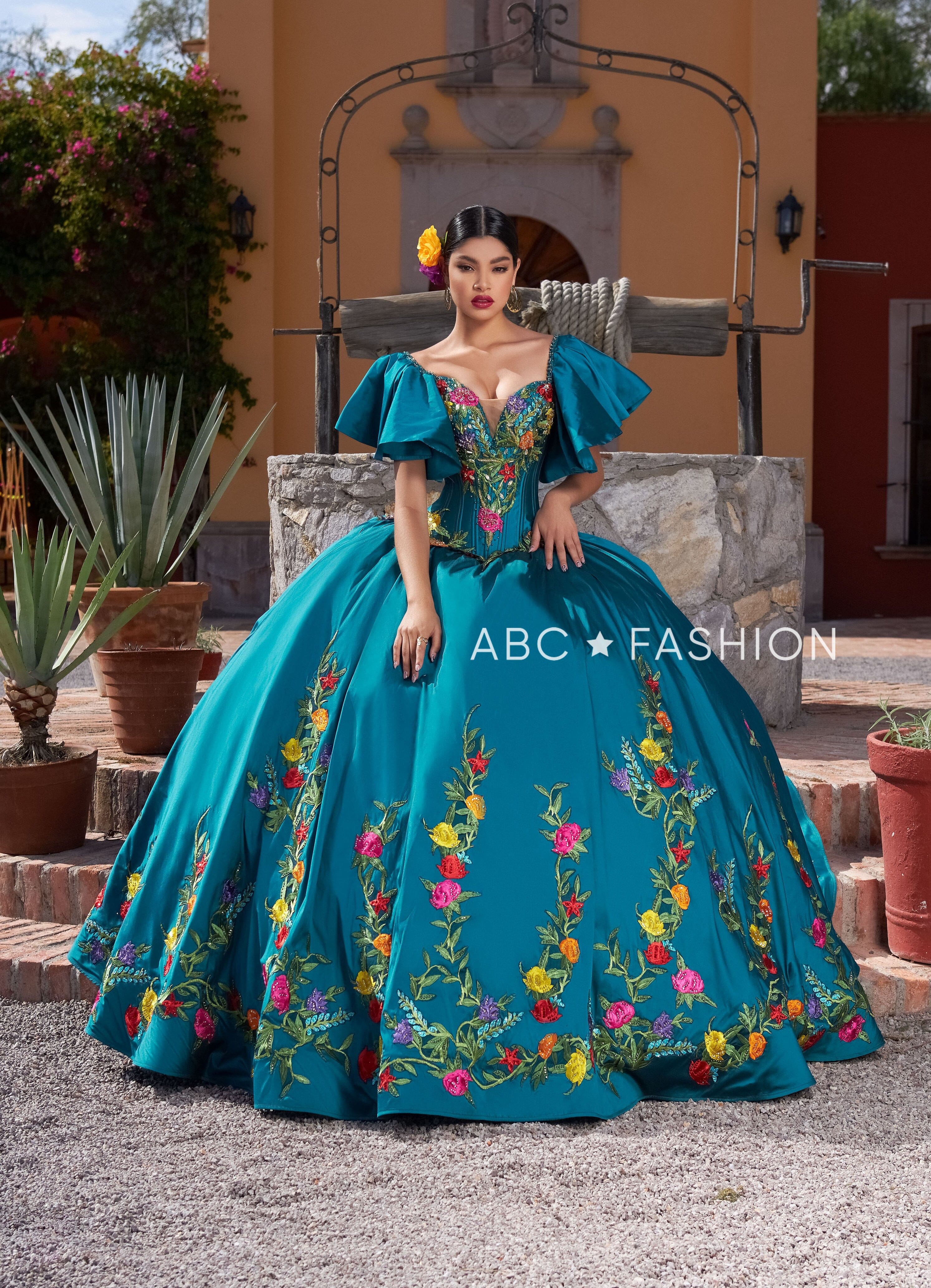 Ranchera quinceanera dress best sale