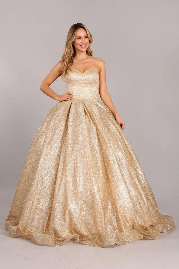 gold gown