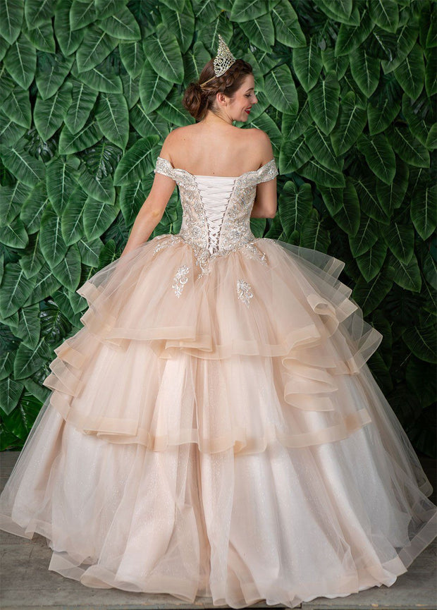 Layered Off Shoulder Quinceanera Dress By Calla Ky018383x Abc Fashion