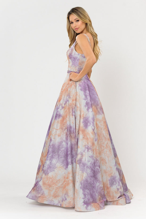 Tie dye outlet formal gown