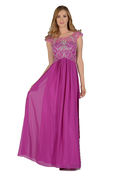 Magenta Chiffon Dress