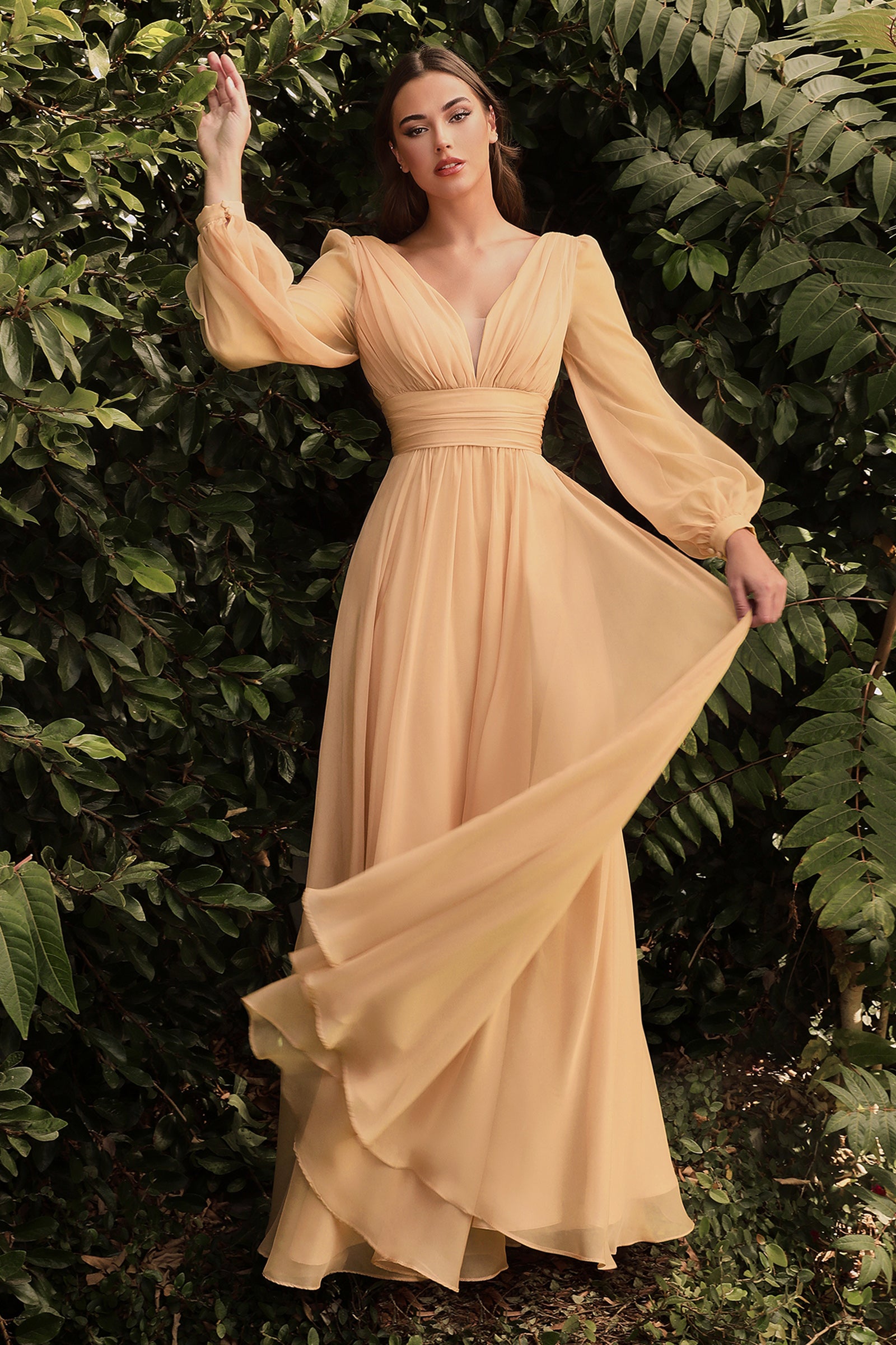 Long chiffon fashion gowns