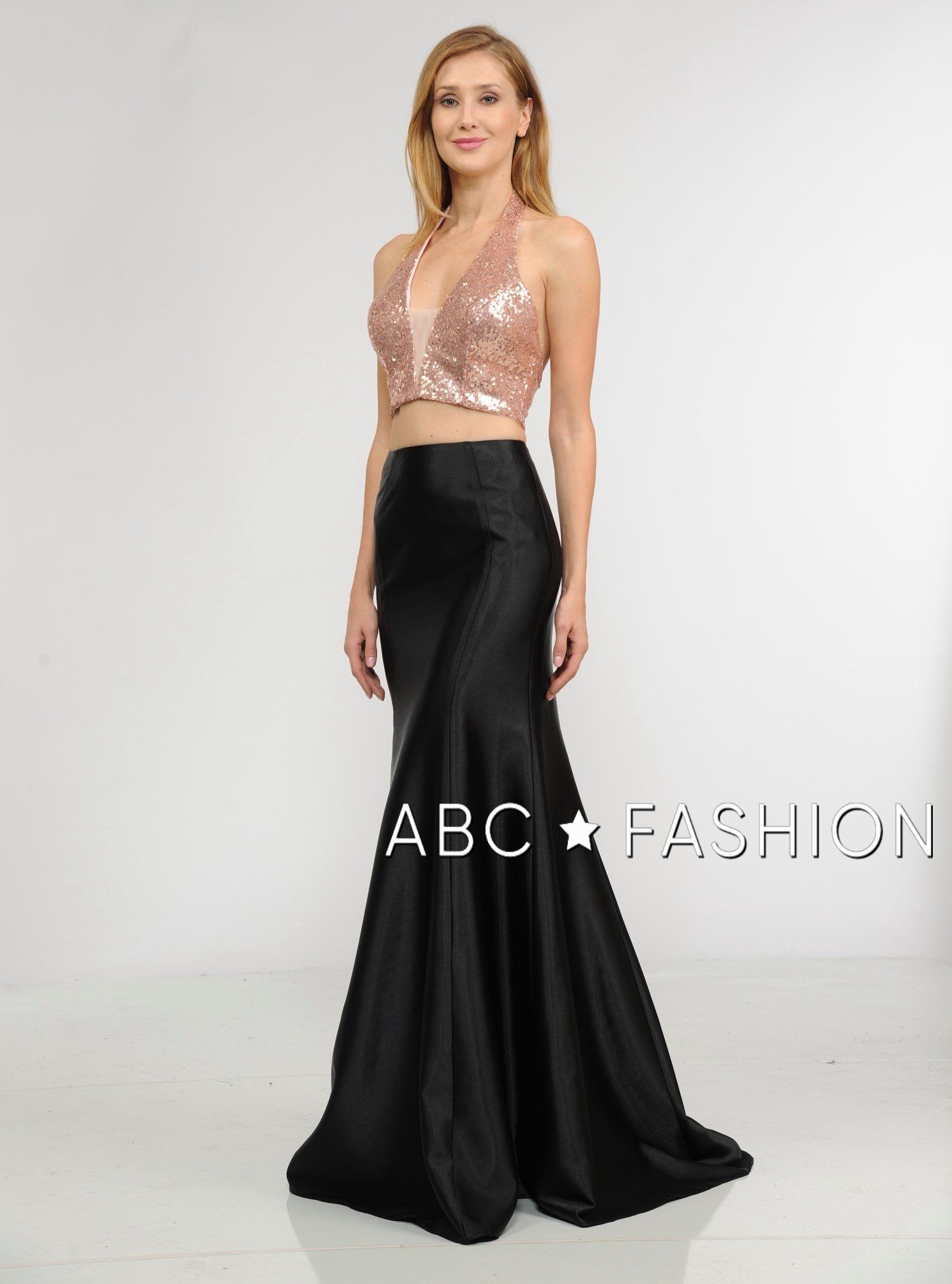 Cropped Top Prom Dresses