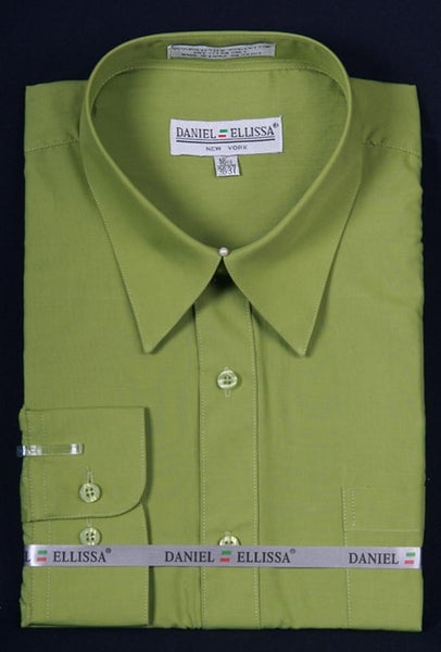 Men's lime green dress shirt best sale