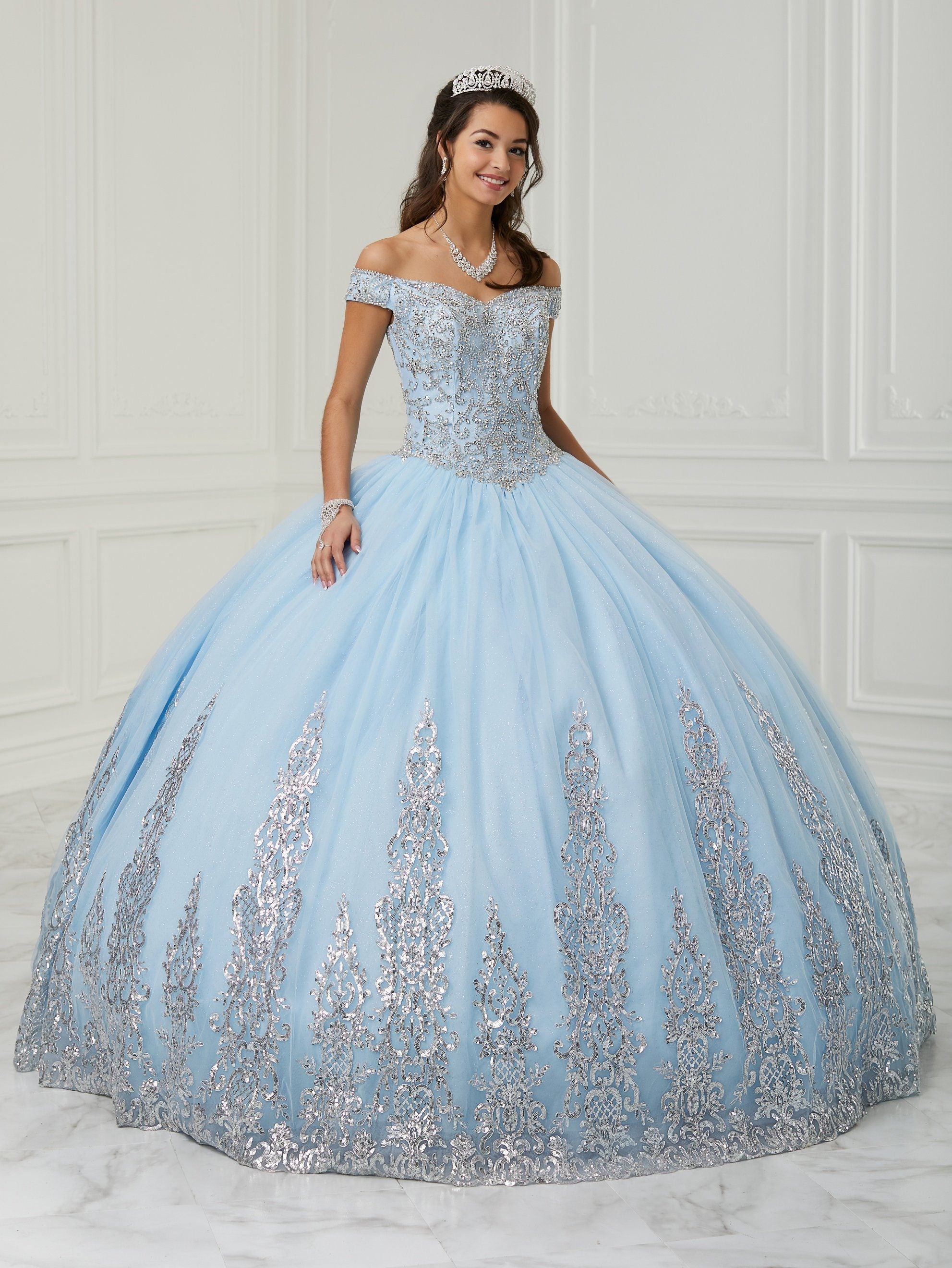 Off Shoulder Quinceanera Dress by Fiesta Gowns 56423 ABC Fashion