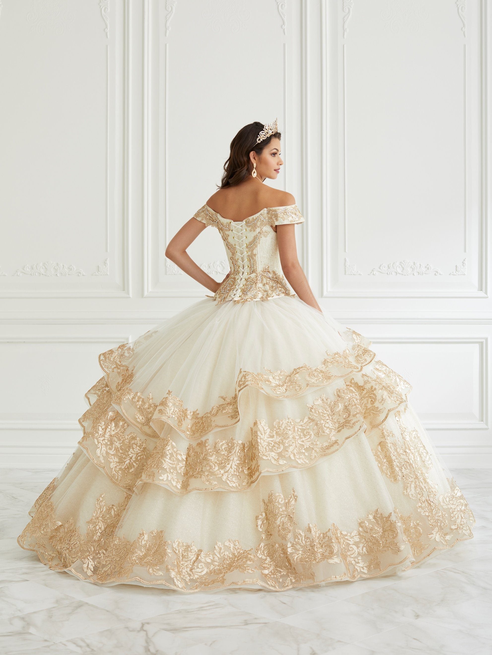 La glitter designers quinceanera dresses best sale