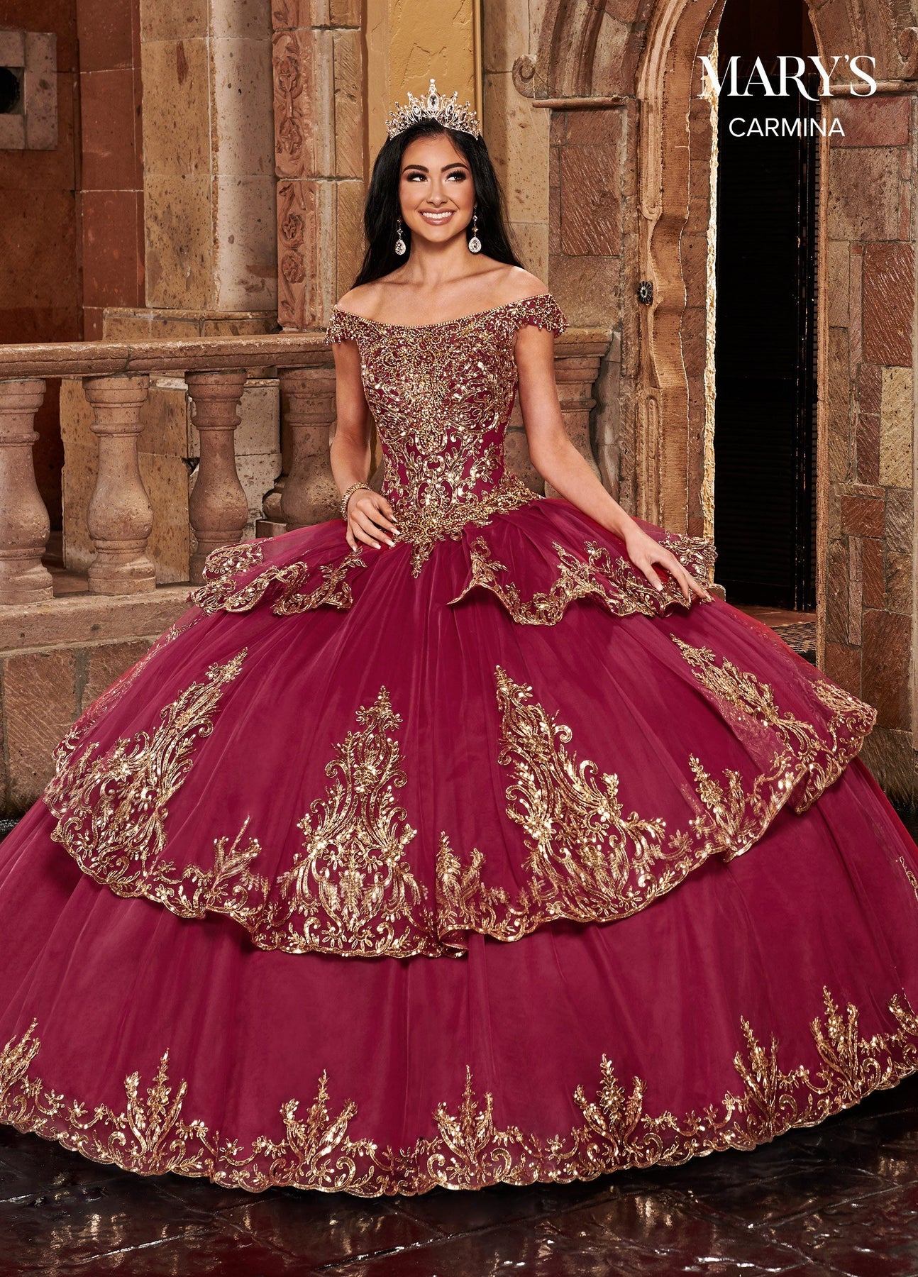 Off Shoulder Quinceanera Dress by Mary's Bridal MQ1089 – ABC Fashion