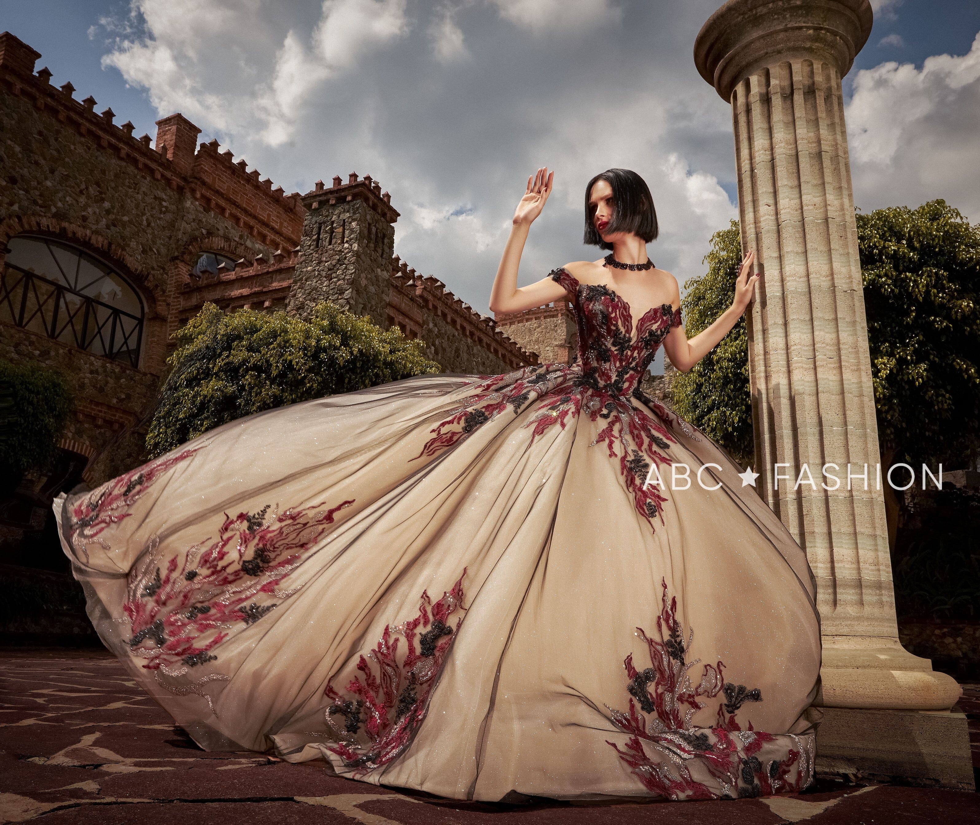 Off Shoulder Quinceanera Dress by Ragazza EV10 610 ABC Fashion