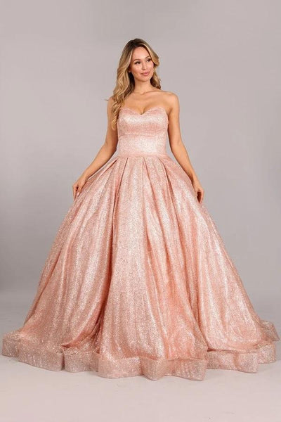 Rose gold hotsell ball gown