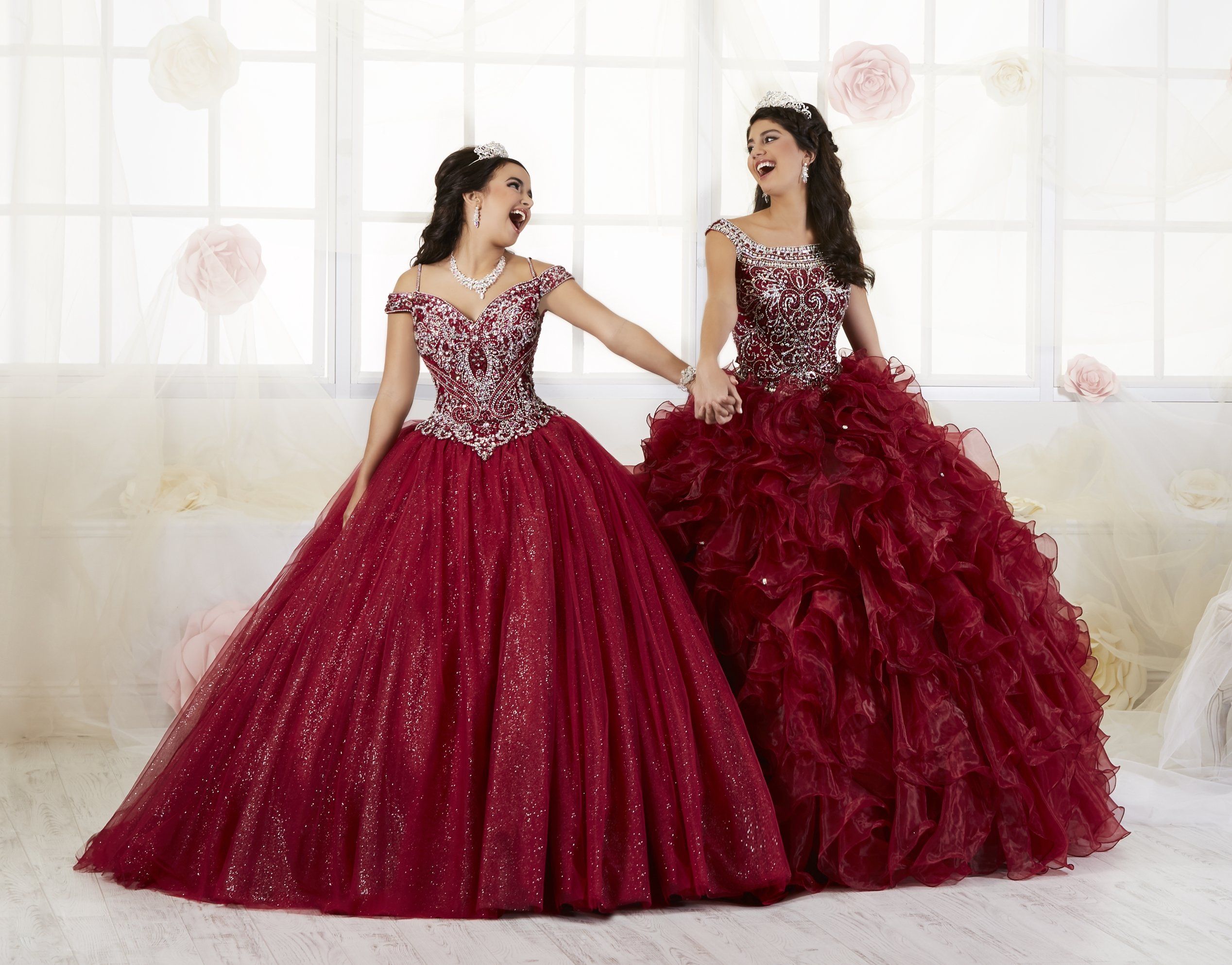 Ruffled Cap Sleeve Quinceanera Dress by House of Wu 26897