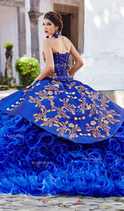 by Charro Ragazza Fashion ABC M12-112 Dress Quince Ruffled –