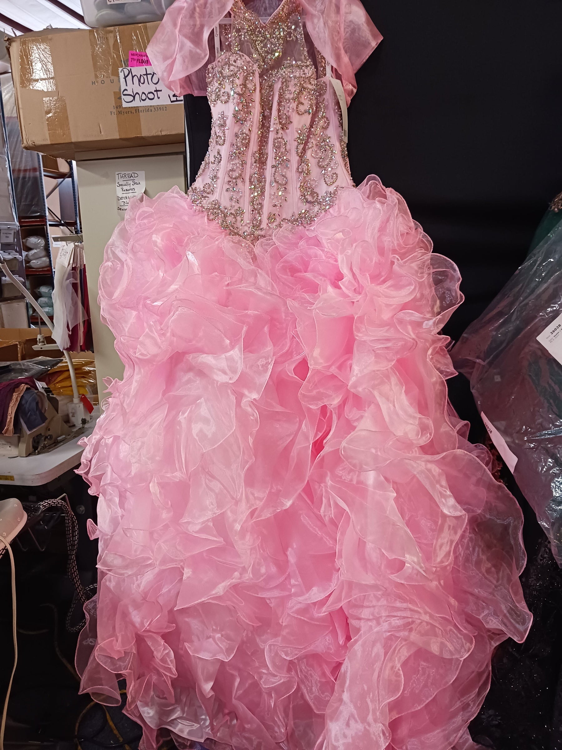 Ruffled Illusion Quinceanera Dress by House of Wu 26871 – ABC Fashion