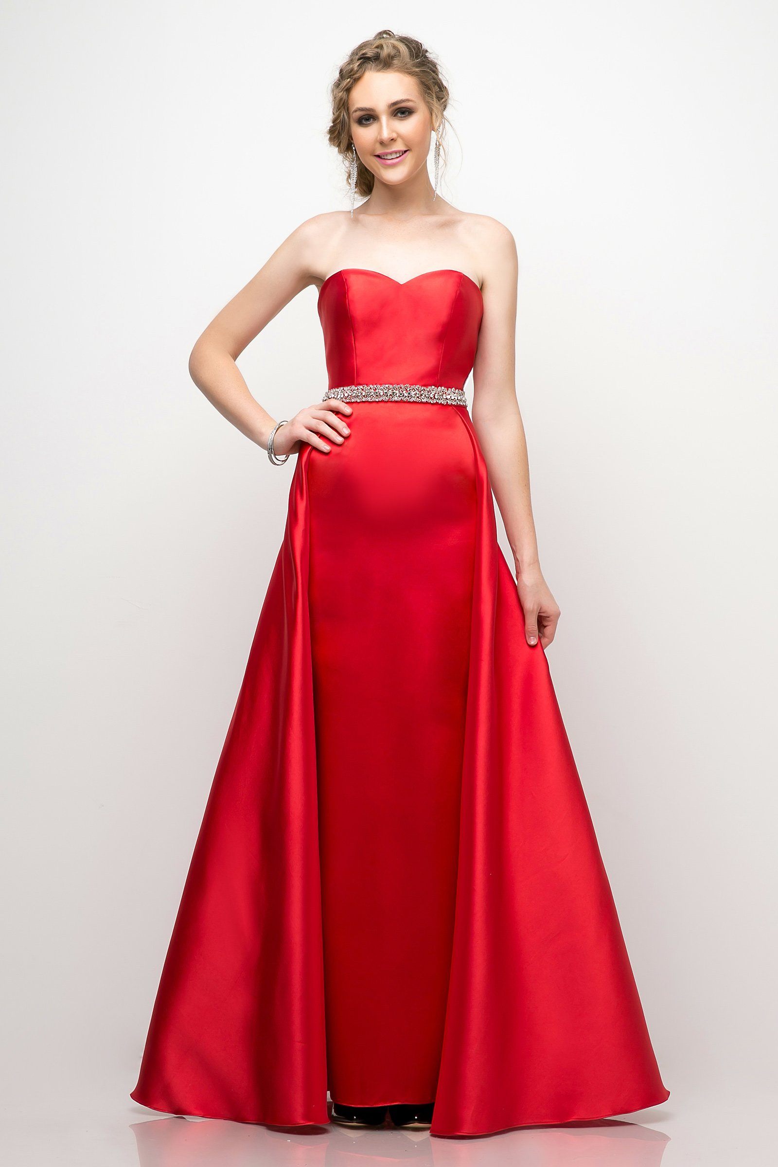 Cheap Cinderella Prom Dress Red