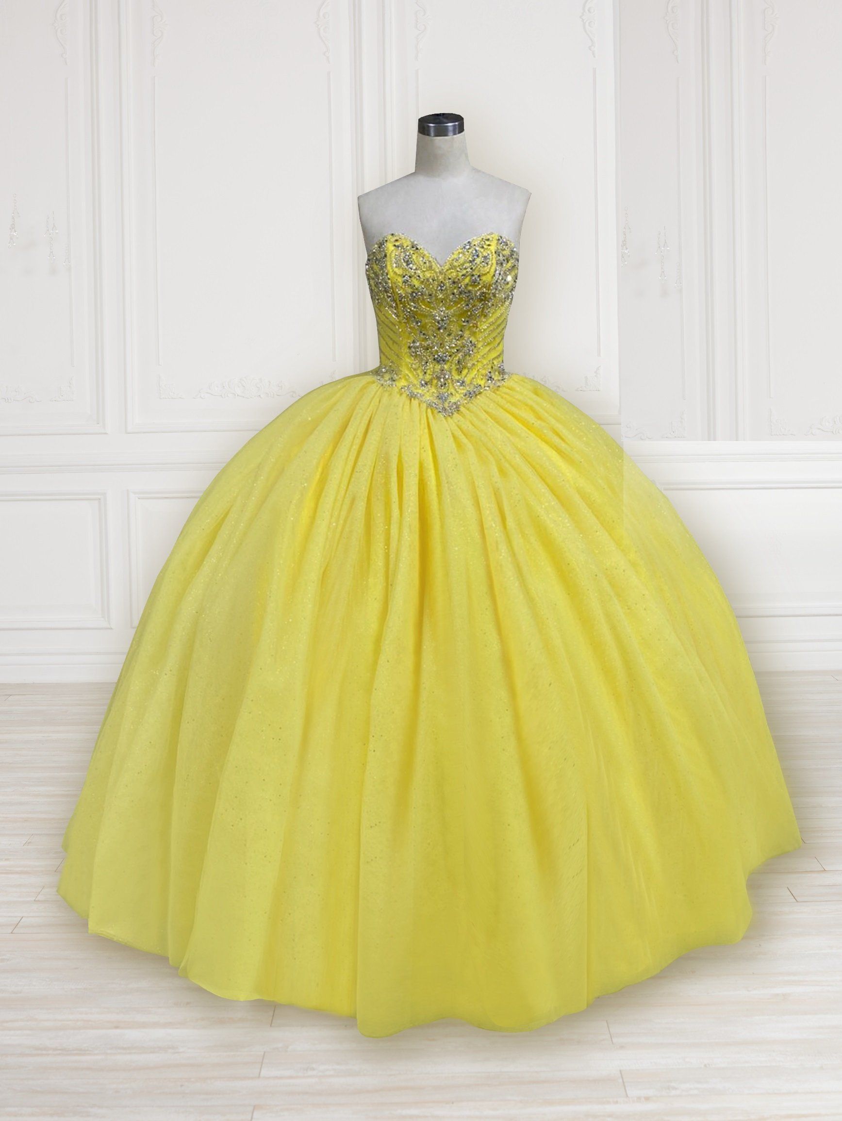 Yellow Sweet 15 Dresses