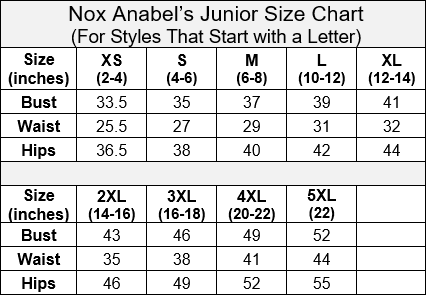 formal dress styles chart